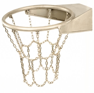 Basket ball kurv i rustfrit stål, med net og ophængshuller